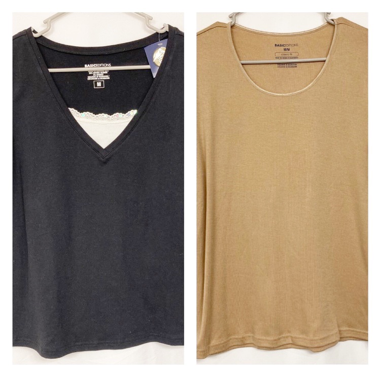 Nwt Basic Editions Tops
